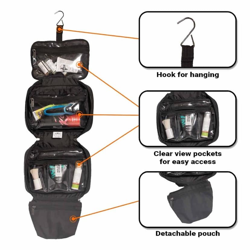 GODS Utility Kit,Toiletry kit with Clear View Compartments, Easy Carry Handle(Camouflage) view 2