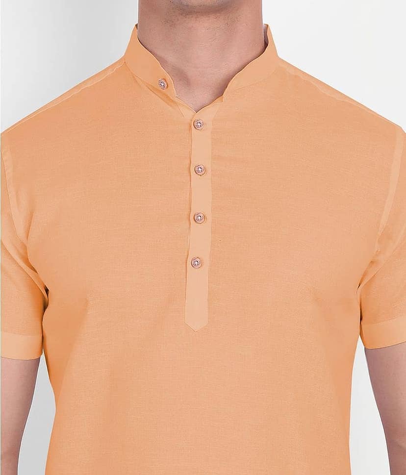 Vida Loca - Peach Cotton Slim Fit Men's Casual Shirt ( Pack of 1 ) view 2