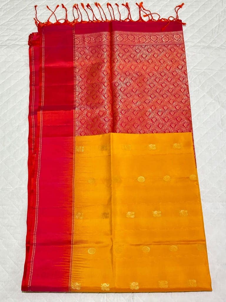 Kanchipuram pure soft silk view 2