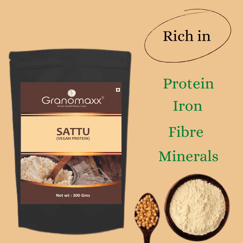 Granomaxx Sattu | Vegan Protein | Sattu Powder – 300G | Superfood | Protein Mix view 2