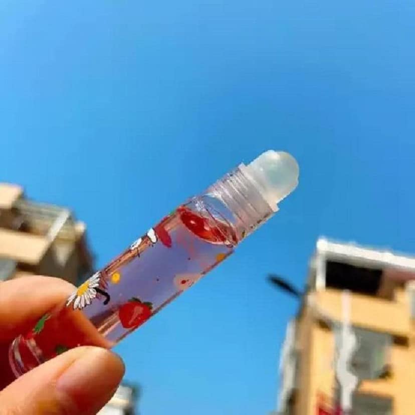 Elecsera Lip Roll-on Fruit Lip Oil Balm Water Lip Glaze 6 Colors Lip gloss Fruit (Pack of: 6, 21.6 g) Multicolor view 2