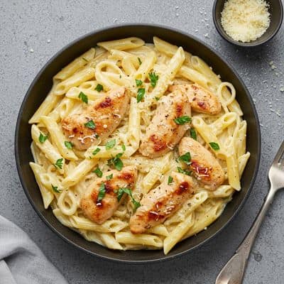 Chicken Creamy Alfredo Pasta