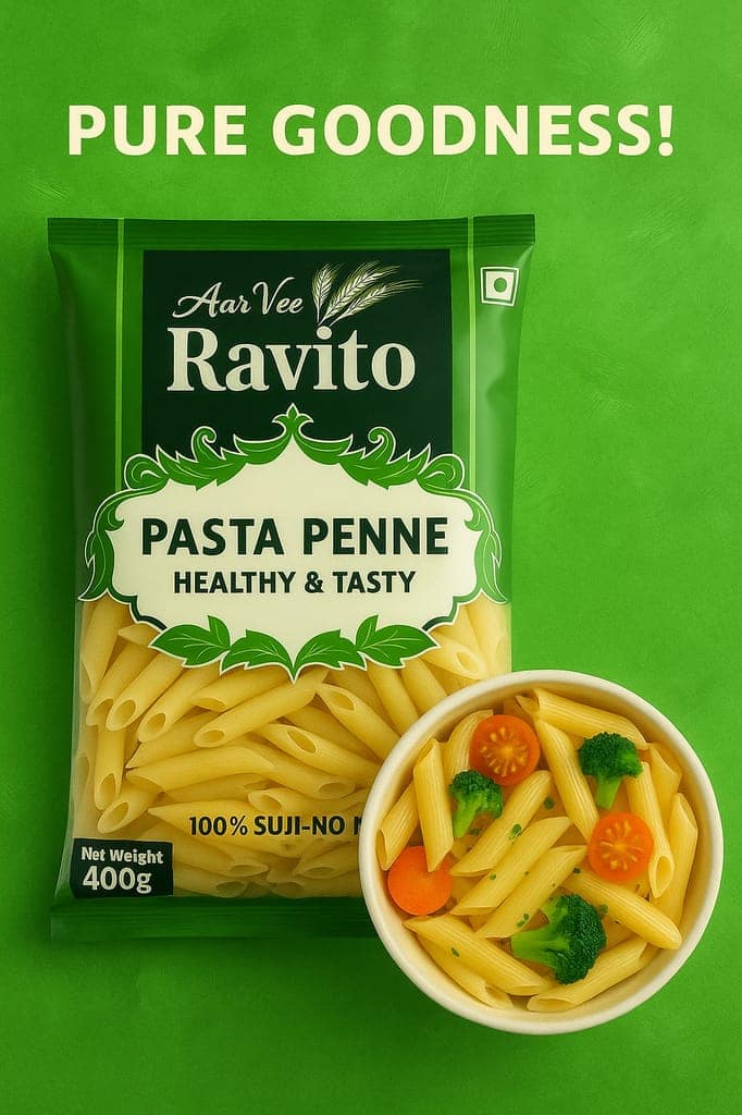 Aarvee Ravito Penne Pasta 400g,Healthy & Tasty view 2