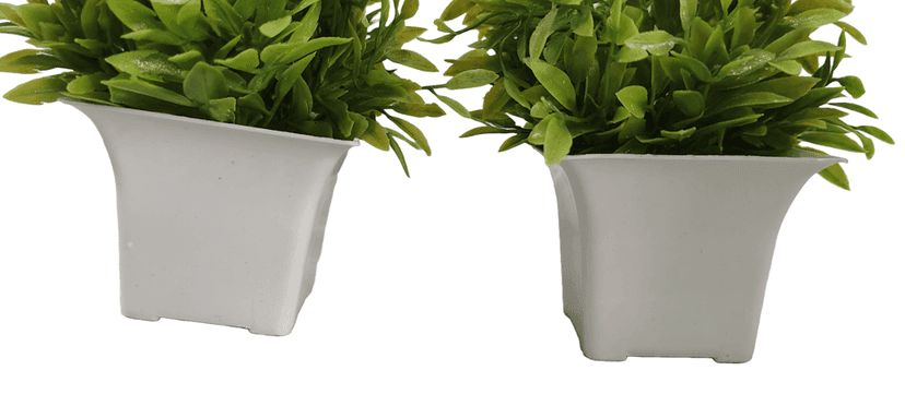 Artificial Potted Grass Plant for Home Decor (2 Pieces) view 2
