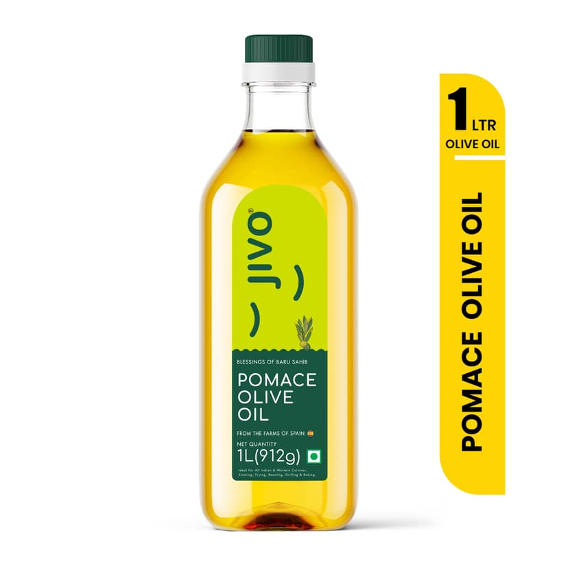 Jivo Daily Cooking Pomace Olive Oil |1 Litre | Rich in MUFA | Low in Saturated Fat
