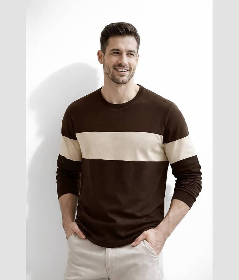 The Dry State Men Cotton Slim Fit Solid T-Shirt ( Multicolor )