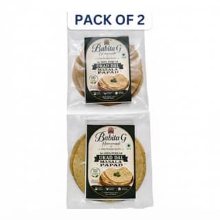 Babita G Homemade Urad Dal Masala Papad (Pack of 2)