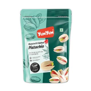 YUM YUM Pistachios Roasted Salted Pista Dry Fruits Healthy Snacks - 250g