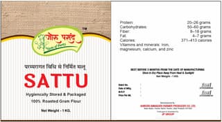 AAFPC Natural Sattu – Roasted Gram Flour 1 kg | Protein-Rich, Pure & Additive-Free