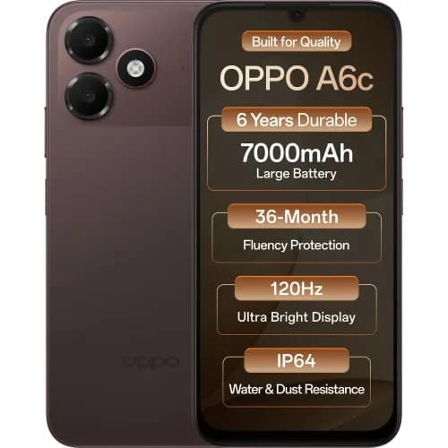 OPPO a6c 4G (Stone Brown, 4GB RAM, 128GB Storage)