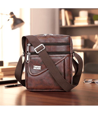 Raylan Brown Solid Messenger Bag