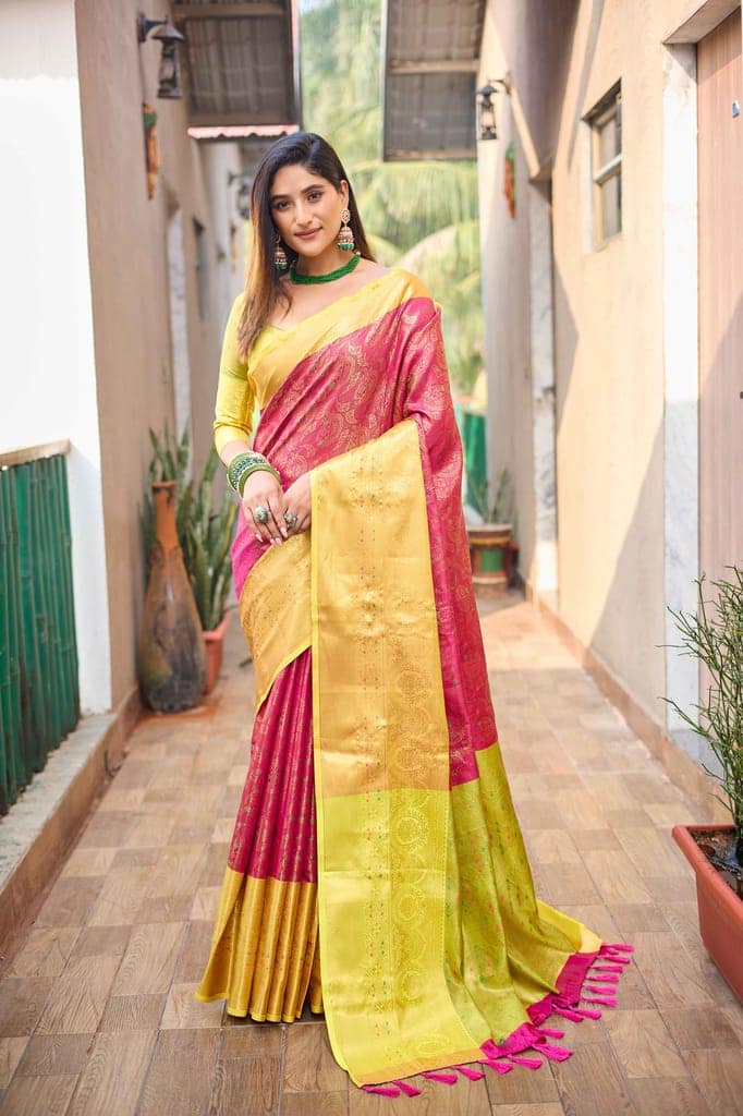 FAB ZONE Versatile Elegance: Unstitched Saree and Blouse Sets view 2