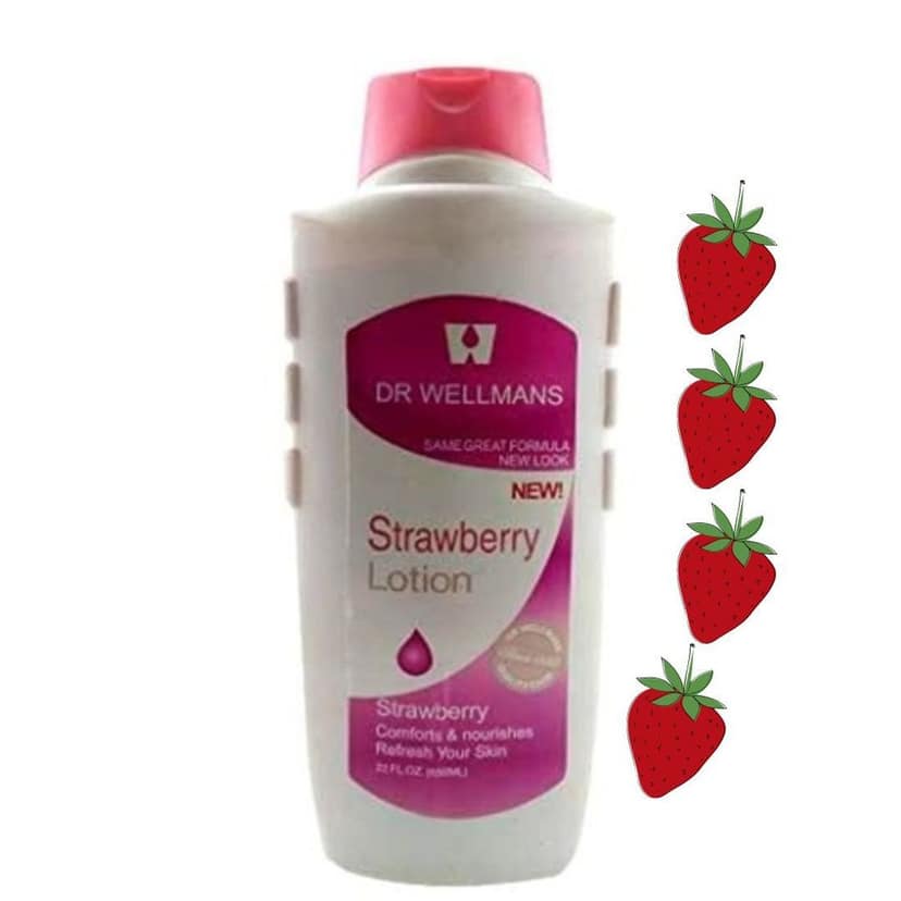 DR WELLMANS Strawberry Body Lotion For Men & Women - 650 M view 2