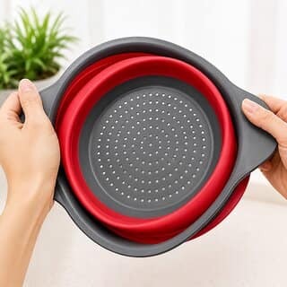 Pack Of 1 Multicolor Silicon Strainer Whiskers Strainers