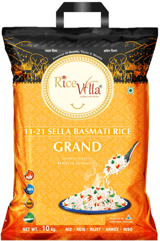 Rice Villa| Grand | 10 kg| 1121 Sella Basmati Rice