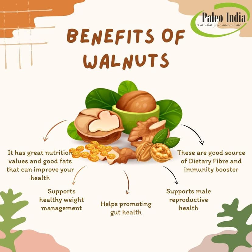 Paleo India 800gm Chile Inshell Walnuts|Saboot Akhrot Fresh Natural | Walnuts in the Shell, Rich in Omega-3, Antioxidants & Fiber |Healthy Snacks| Baking, Cooking| Dry Fruits view 2