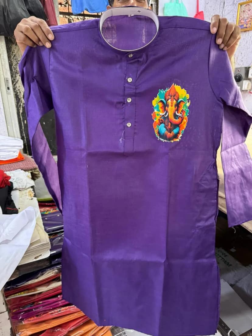 For Ganpati Special kurta