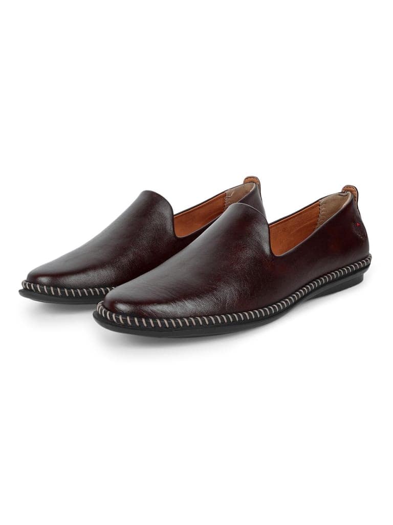 Big Boon Men's Syntheticn Leather Slip-On Loafers