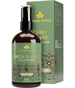 Avimee Herbal Ghrita Kumaaree Aloe Vera Water Pure Hydrosol for Dry Skin Deep Hydration 110 ml (Pack of 1)