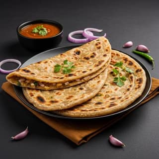 Onion Parantha 2 Pcs