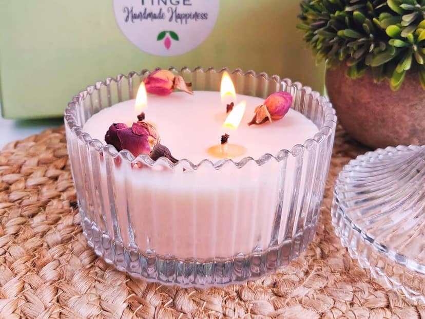 CD Craft Venus Crystal Jar Candle || Burning Time: 48 Hrs view 2