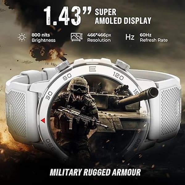 beatXP Duke Rugged 1.43” Round Super AMOLED Smart Watch view 2