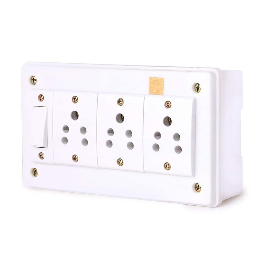 INDRICO Spike Buster Fitted with 3 Anchor Sockets (5 Amp) and 1 Anchor Switch with 2 metre Chord