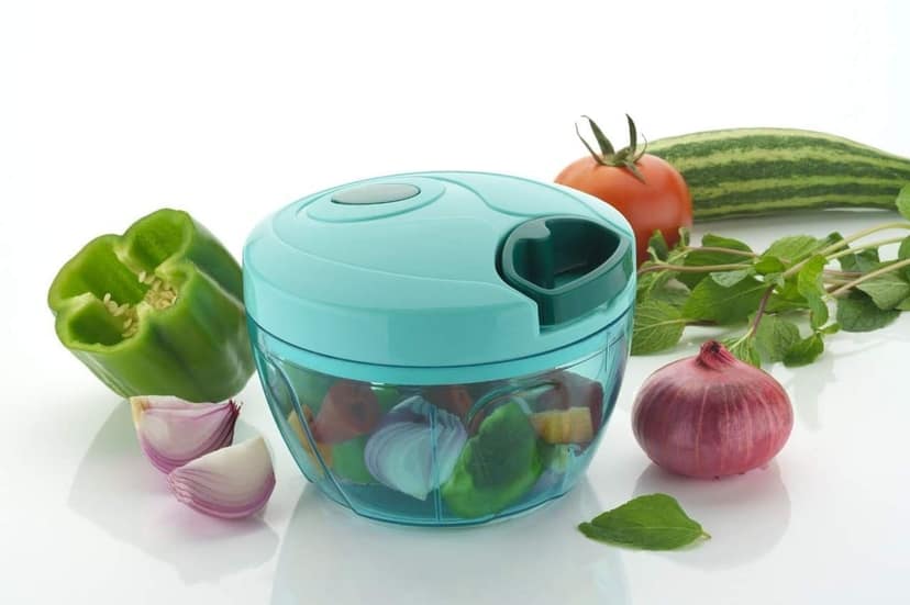 HAPPI Vegetable Cutter Dori Handy Vegetable Chopper with 3 Stainless Steel Blade(Multicolor)
