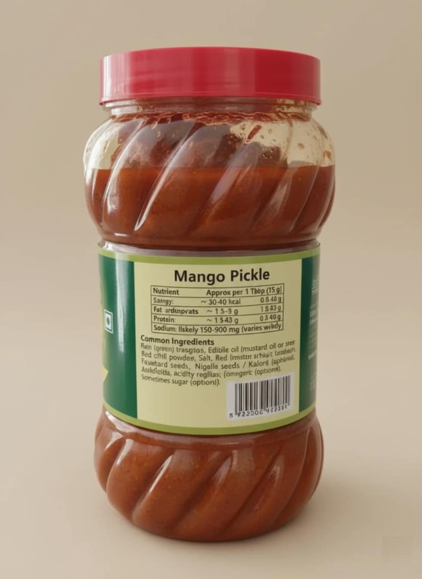 Kandi Area Fruits(KAFRO) Mango Pickle Jar - 1 Kg view 2