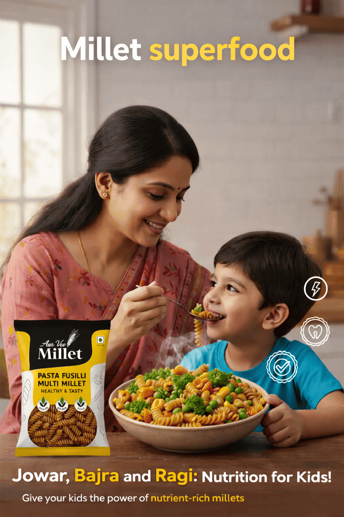 Aarvee Millet Fusilli Pasta 400g , Healthy & Tasty view 2