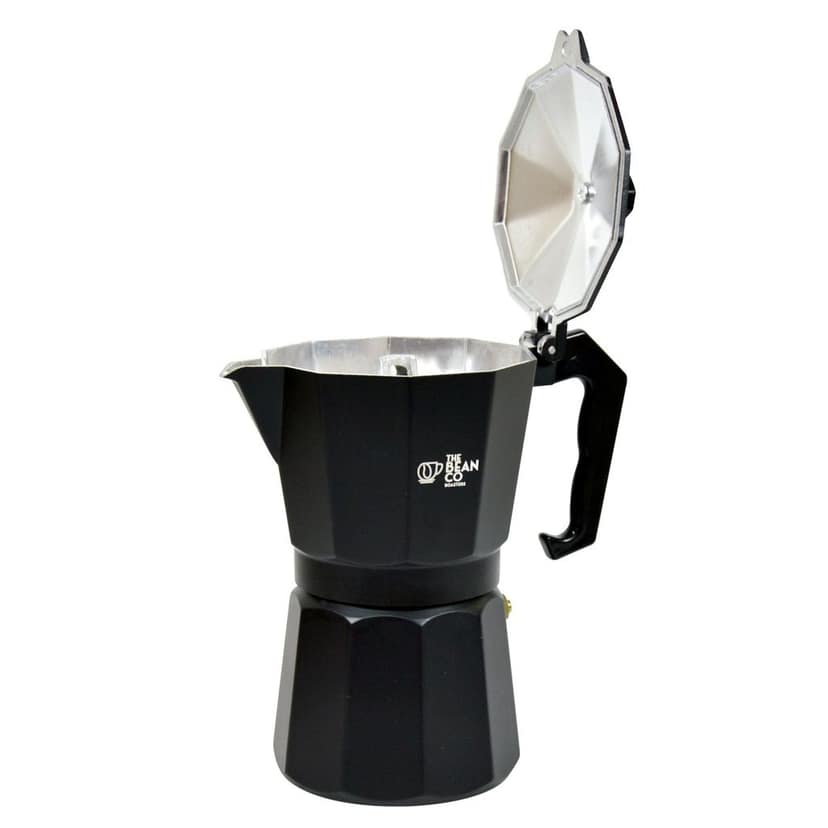 The Bean Co Roasters Classic Moka Pot | Premium Aluminium | Stovetop | Espresso Coffee Maker (150 ml, Black) view 2
