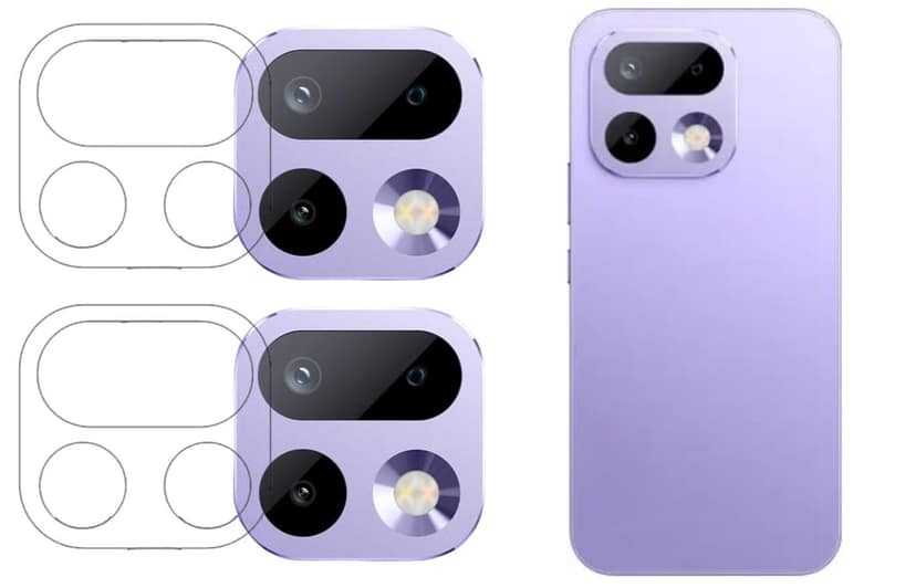 ISAAK Back Camera Lens Protector compatible for Realme 16 Pro 5G (Pack of 2)