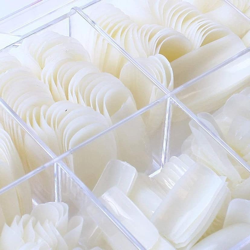 500 pcs High Quality White Nails 500 Pcs Acrylic Nail Tips, Fake Nails Artificial Nail with Box view 2