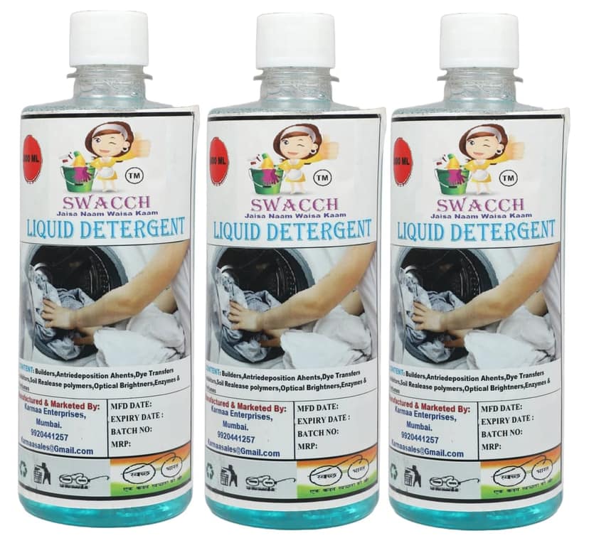 Swacch Liquid Detergent (500ml) (Pack of 3) Mogra view 2