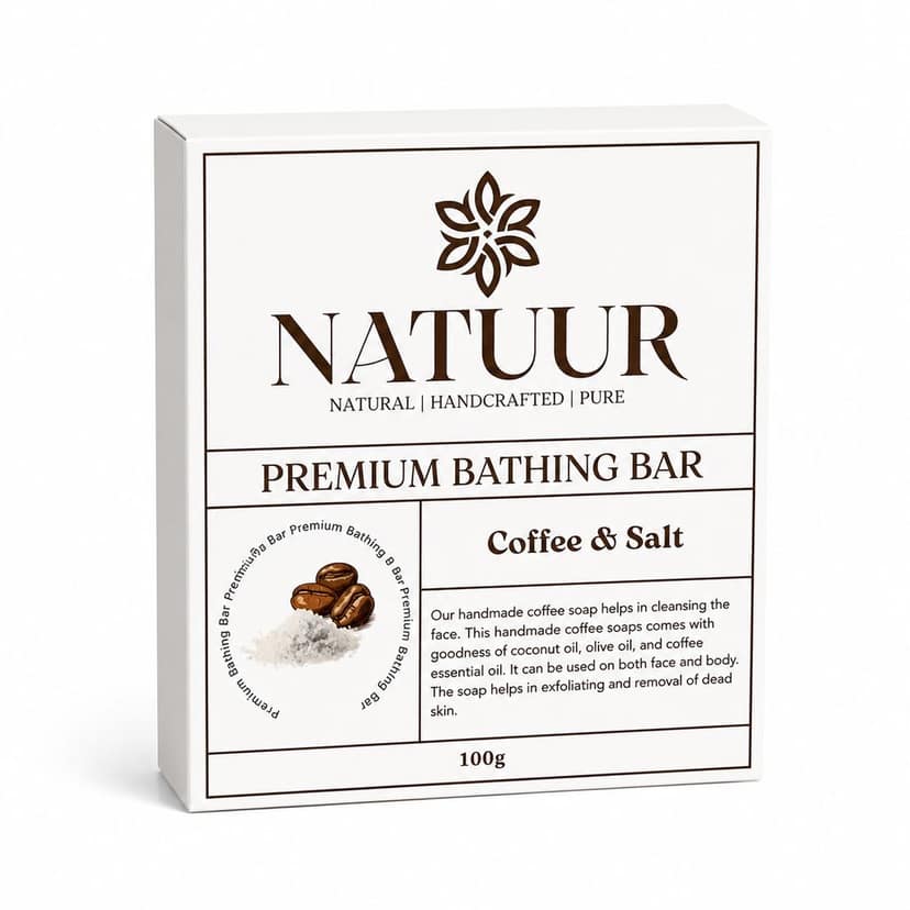 REVIVE DAILY Coffee & Himalayan Salt Premium Bathing Bar view 2
