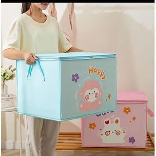 Non-Woven Fabric Moroccon Print Storage large Bags