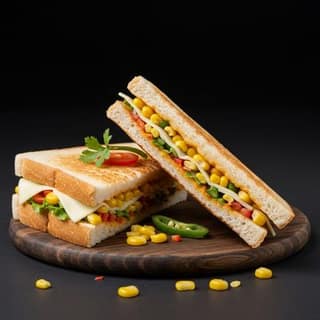 Veg Cheese Corn Sandwich
