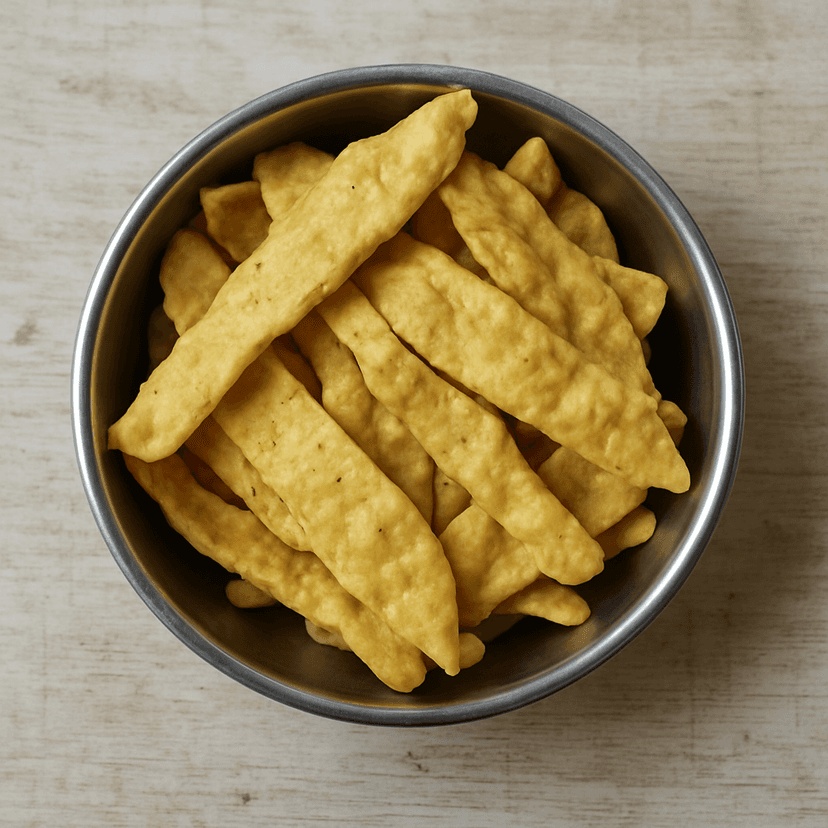Ladkuwar General Store's fafda - traditional indian snack view 2