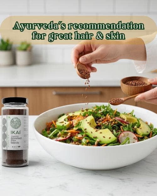 Organic Flax Seeds | Alsi Seed | Roasted Healthy Seeds | Good Fats | 100g view 2