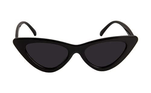 Fancy-Creation UV 400 Protection Retro Vintage Small Cat Eye Sunglasses For Women (C1 - Black) view 2