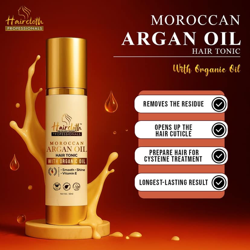 Haircloth Professionals Moroccan Argan Oil Hair Tonic (50 ML) view 2