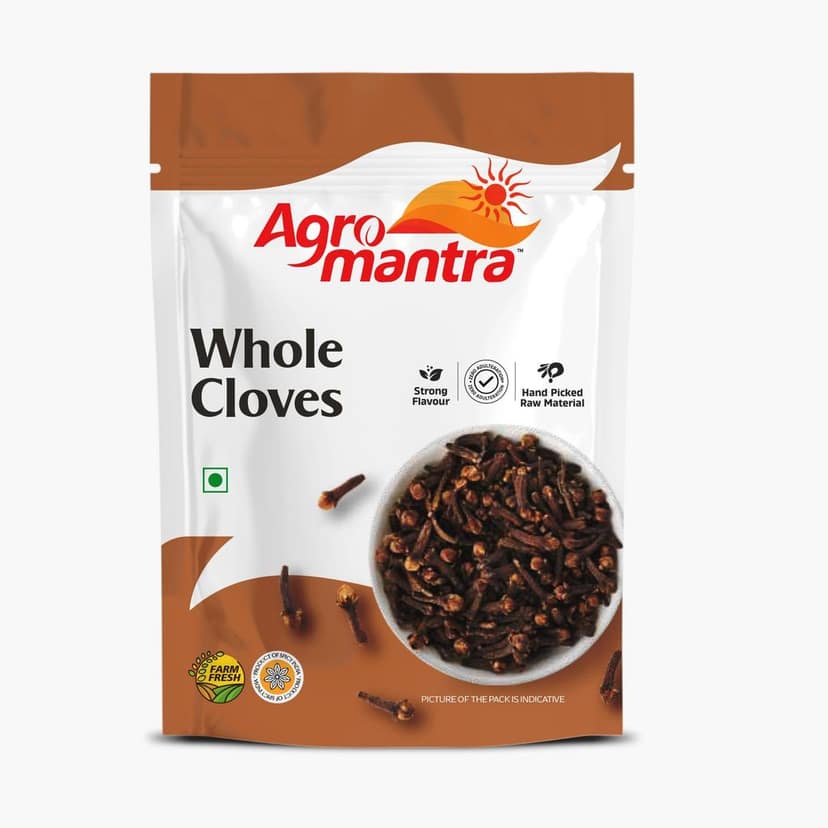 Agro Mantra Whole Cloves Intense Aroma & Authentic Flavor | Sourced from India�s Renowned Spice Regions | Perfect for Curries, Biryani & Desserts | Preservative-Safe (pack of 3)
