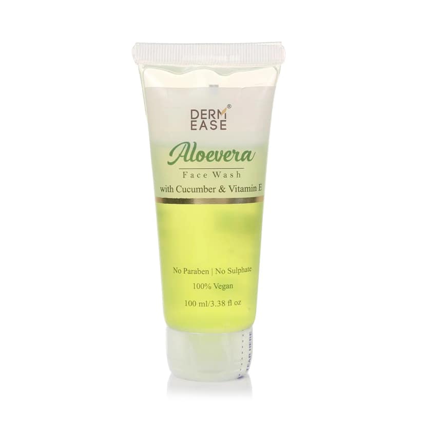 Dermease Aloe Vera Face Wash for Calm and Clean Skin