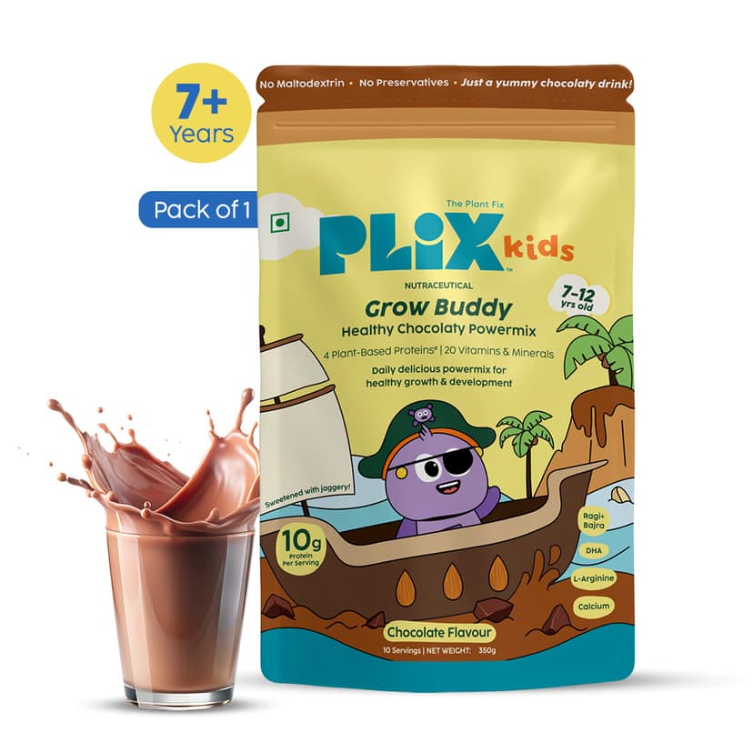 Grow Buddy Healthy Chocolaty Powermix | 7-12 Years __Starter Pack__