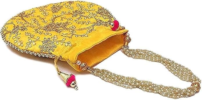 Rajasthani Look Women's Wristlets Ethnic Bridal Potli Combo ( pack of 3 ) view 2