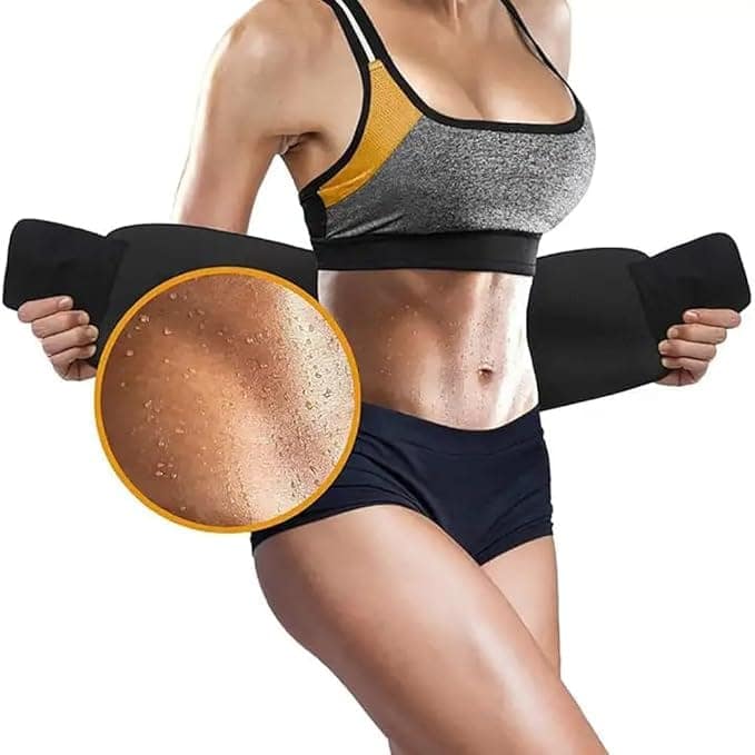 GLOWSERIE Neoprene Waist Support Belt for Fat Burning and Back Support view 2