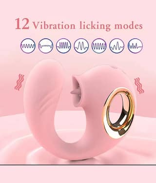 Vibrations Tongue Shaped Design Portable Manual Massager