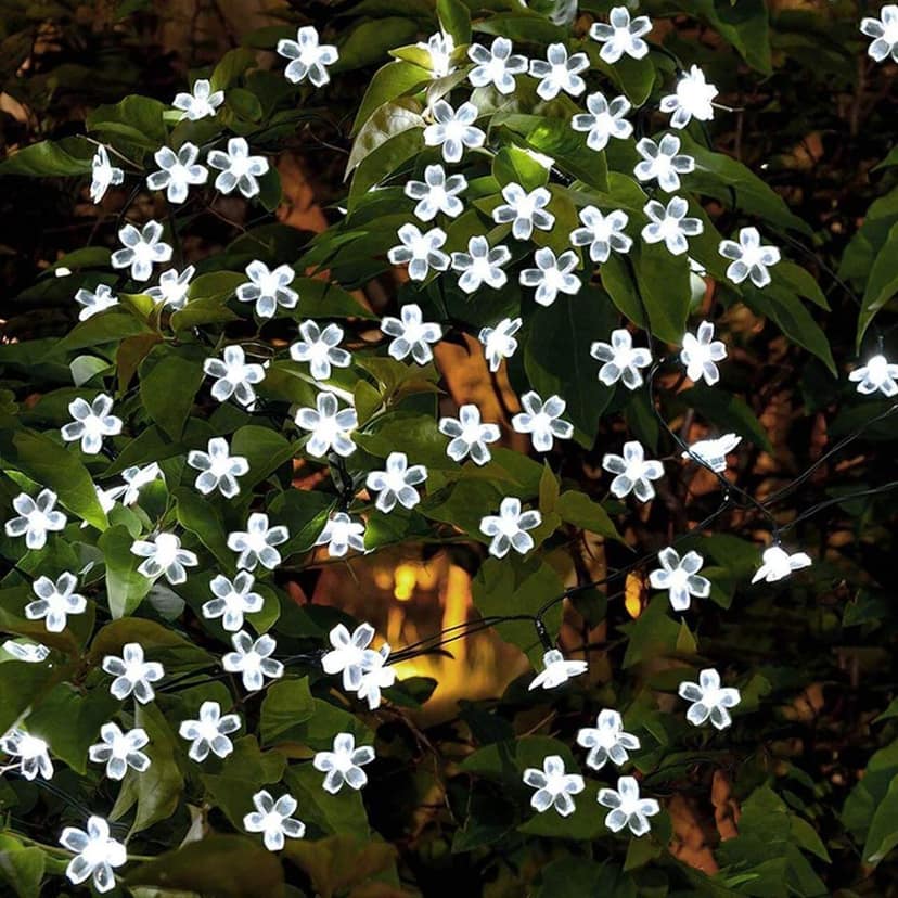 GLOWSERIE Glowing Acrylic Flower Fairy Lights for Indoor & Outdoor Decoration