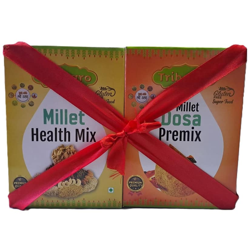 Gift Pack of 4 (Health Mix, Dosa Premix, Khichdi Mix, Ragi Tea) view 2