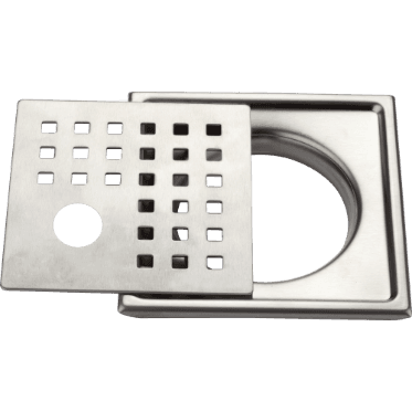 SD-22 Bathroom Grating 6" x 6" Inch With Pipe Hole SUS 304